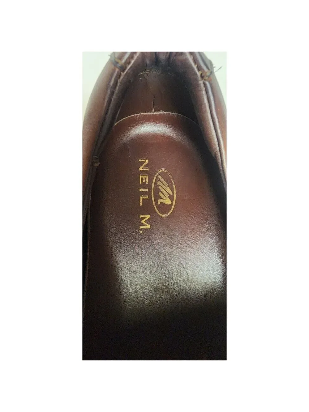 Neil M Men's Rome Men's Slip Ons Loafers Walnut Dress Shoes Leather Size 11.5